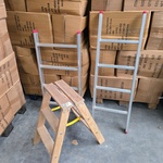 2 x ladder en 1 keukentrap Trappen, diverse